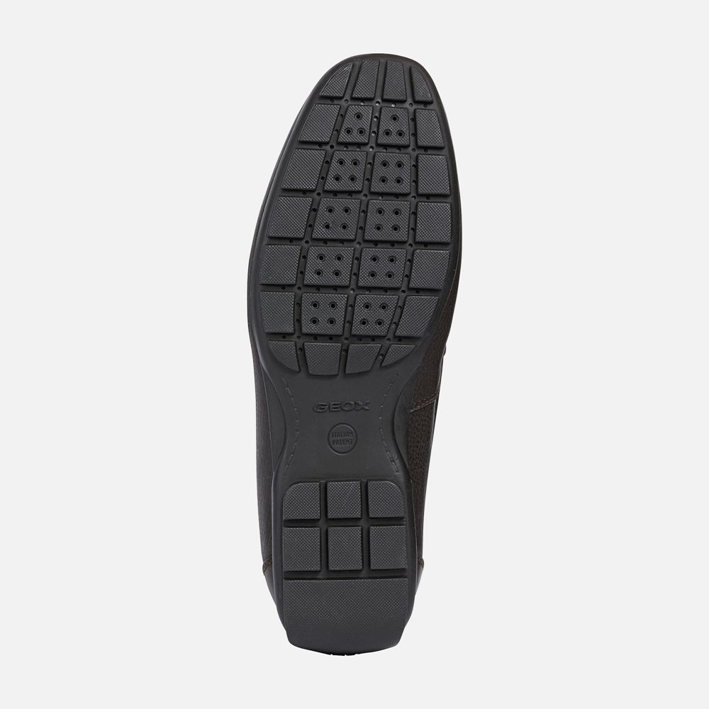 Mocassins Geox Homem Marrom Escuro - Moner W 2Fit - GFQYJ9486